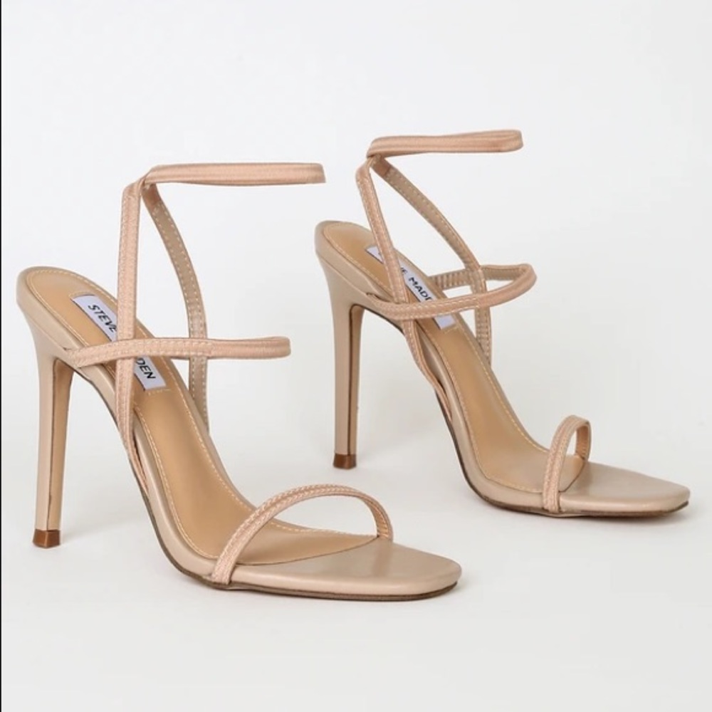 Steve Madden Strappy Nude High Heel Sandals
